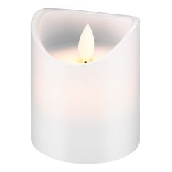 Goobay Led Real Wax Candle, 7.5 X 10 Cm, White - Led-lys