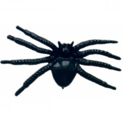 Edderkop Plastik 5 cm - Sort (Spider 5 cm Black) - Dekoration