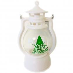 Muto Lille Hvid Led Lanterne - Merry Christmas (White C) - Lanterne